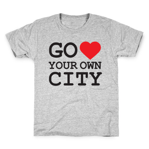 Go Heart Your Own City Tank Kids T-Shirt