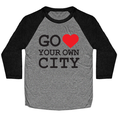 Go Heart Your Own City Tank Baseball Tee