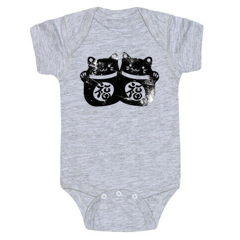 Luck Cats Distressed  Baby One-Piece
