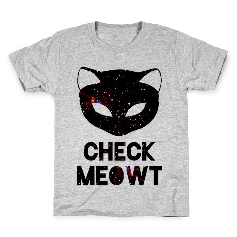 Check Meowt Galaxy Kids T-Shirt