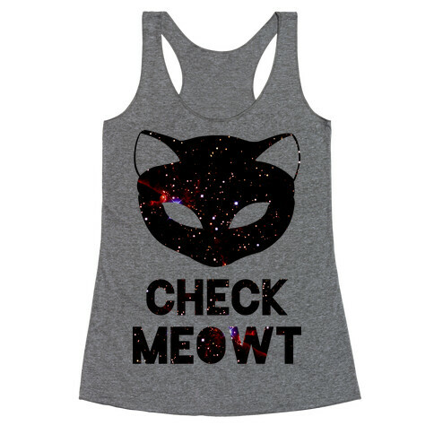 Check Meowt Galaxy Racerback Tank Top