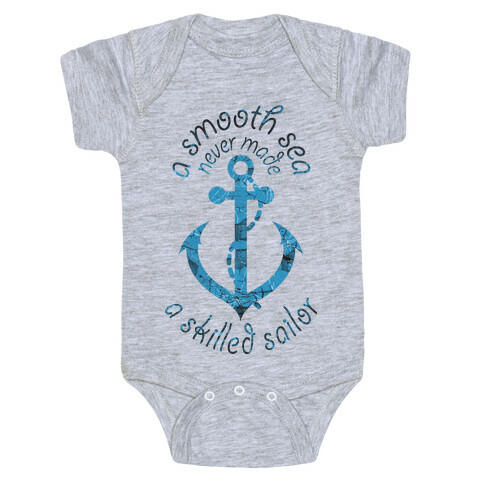 Smooth Sea Anchor Baby One-Piece