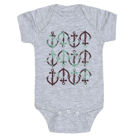 Anchor Pattern Baby One-Piece