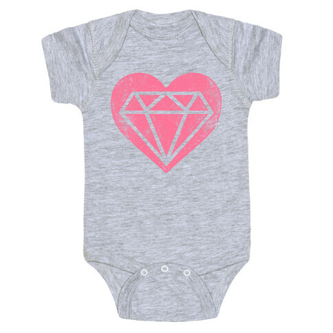 Diamond Heart (Forever) Baby One-Piece