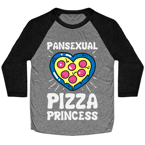 Pansexual Pizza Princess Baseball Tee