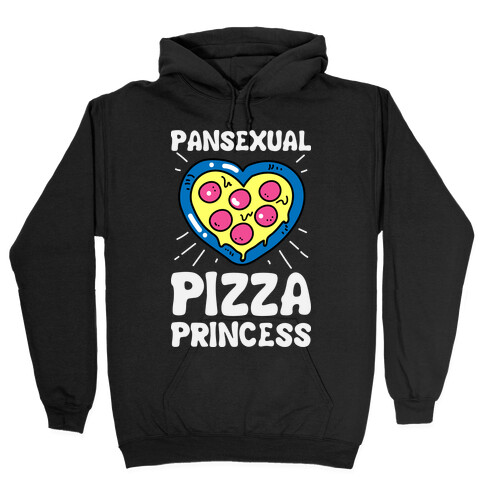 Pansexual Pizza Princess Hooded Sweatshirt