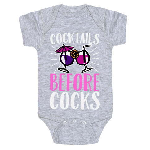 Cocktails Before Cocks Baby One-Piece