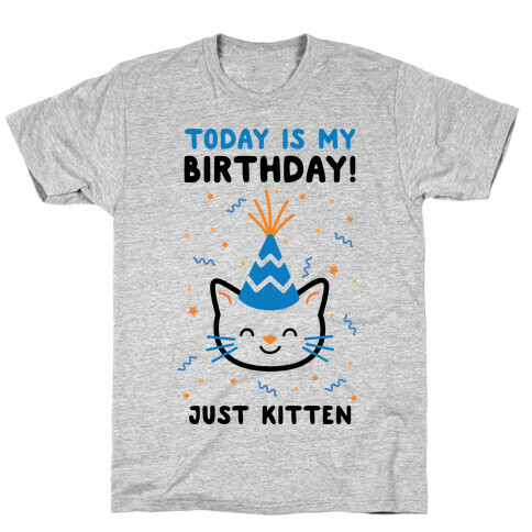 Today's My Birthday, Just Kitten T-Shirt