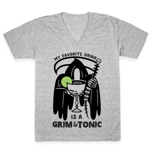 Grim & Tonic V-Neck Tee Shirt