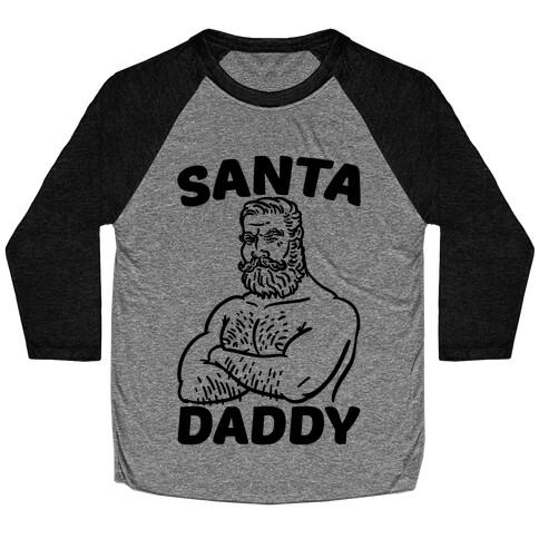 Santa Daddy Baseball Tee