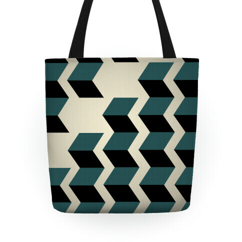 Geometric Folding Screen Tote