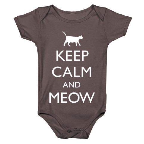 Keep Calm And Meow Baby One-Piece