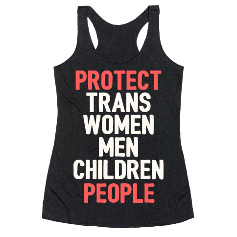 Protect People Racerback Tank Top