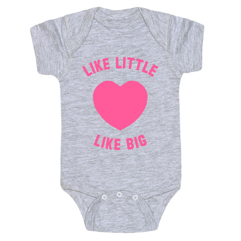 Like Little Like Big (Heart) Baby One-Piece