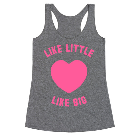 Like Little Like Big (Heart) Racerback Tank Top