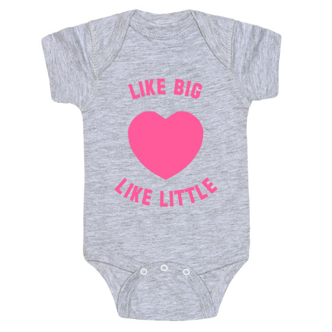 Like Big Like Little (Heart) Baby One-Piece