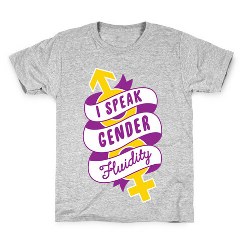 I Speak Gender Fluidity Kids T-Shirt