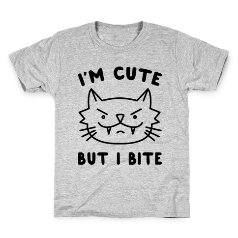 I'm Cute But I Bite Kids T-Shirt