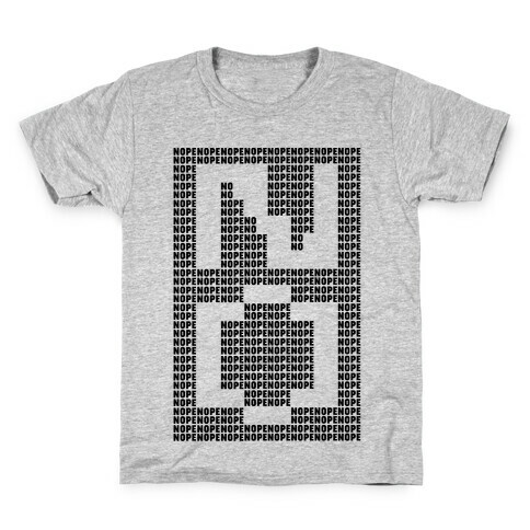 Nope Ascii Art Kids T-Shirt