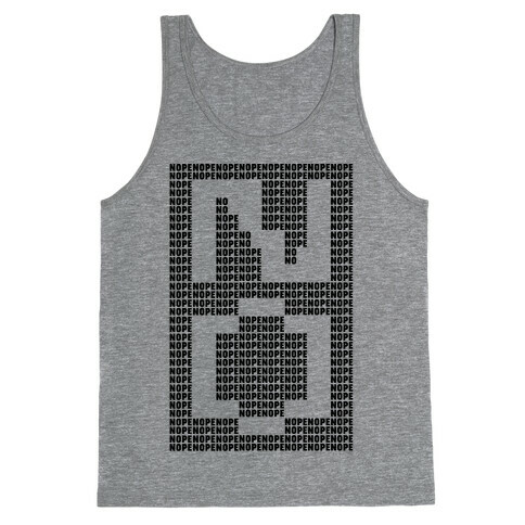 Nope Ascii Art Tank Top