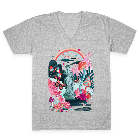 Sugar Witch's Labyrinth V-Neck Tee Shirt
