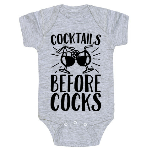 Cocktails Before Cocks Baby One-Piece