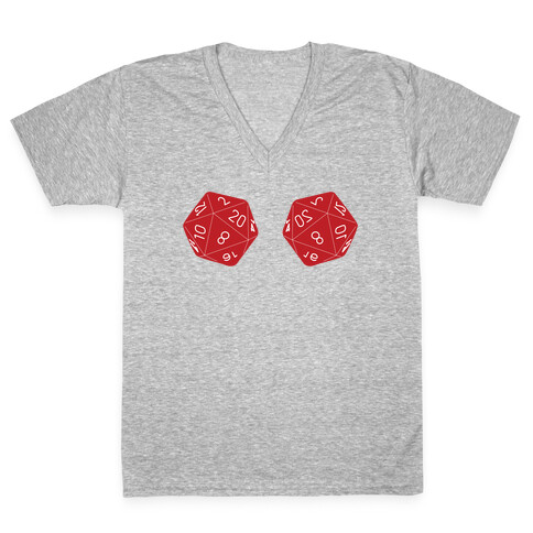 Double D20's Hoodie V-Neck Tee Shirt