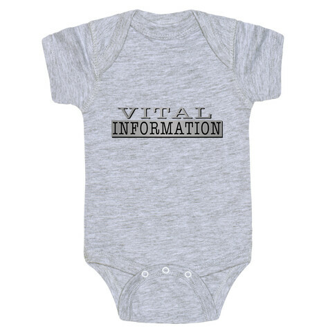 Vital Information Baby One-Piece