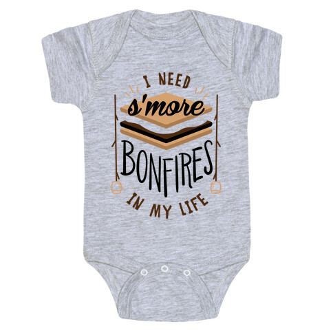 I Need S'more Bonfires In My Life Baby One-Piece