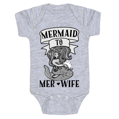 Mermaid to Merwife Baby One-Piece
