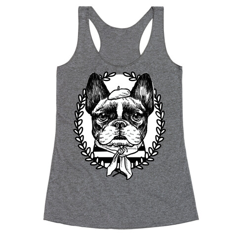 French Bulldog Illustration Racerback Tank Top