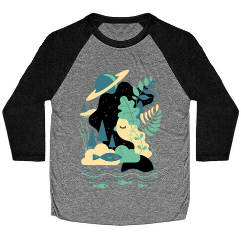 Deep Space Diving Baseball Tee