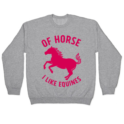 Of Horse I Like Equines Pullover