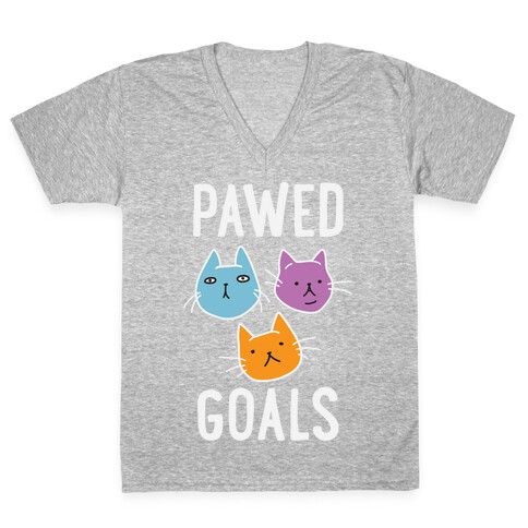 Pawed Goals V-Neck Tee Shirt