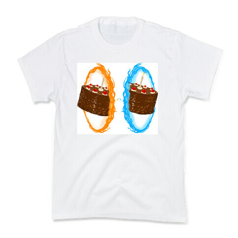 Portal Cake Kids T-Shirt