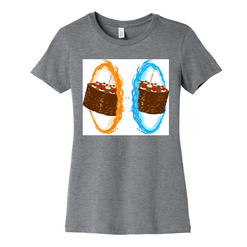 Portal Cake Womens T-Shirt