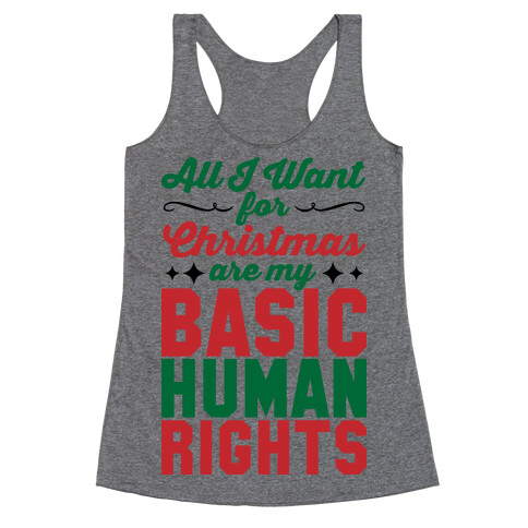 All I Want for Christmas Racerback Tank Top