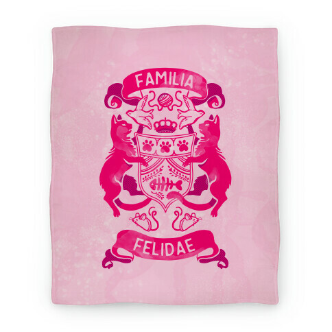 Cat Family Crest: Familia Felidae Blanket