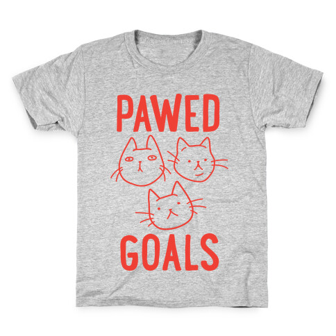 Pawed Goals Kids T-Shirt