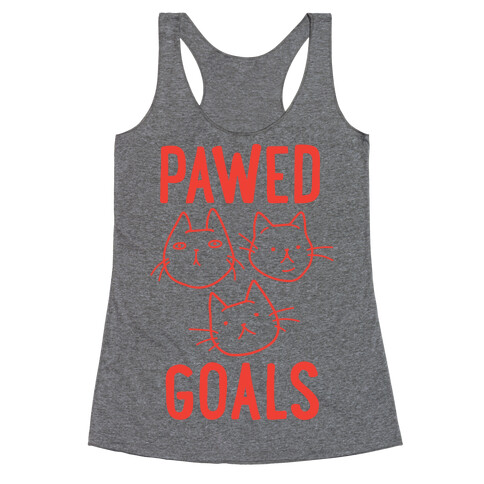 Pawed Goals Racerback Tank Top