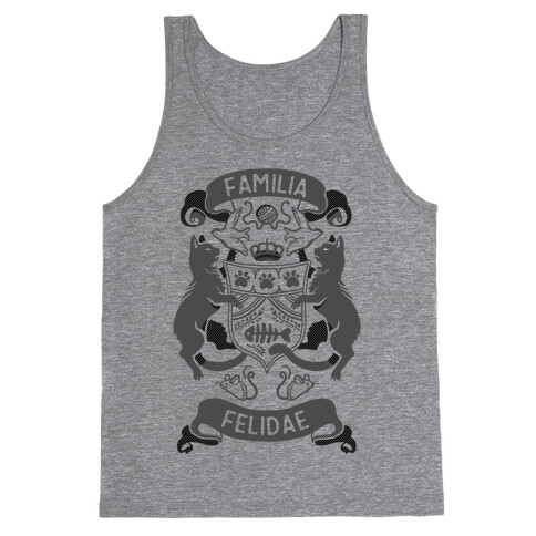 Cat Family Crest: Familia Felidae Tank Top