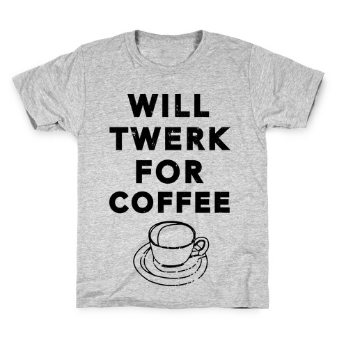 Will Twerk For Coffee (Tank) Kids T-Shirt