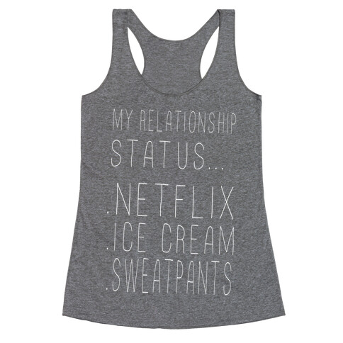 My Relationship Status... Racerback Tank Top