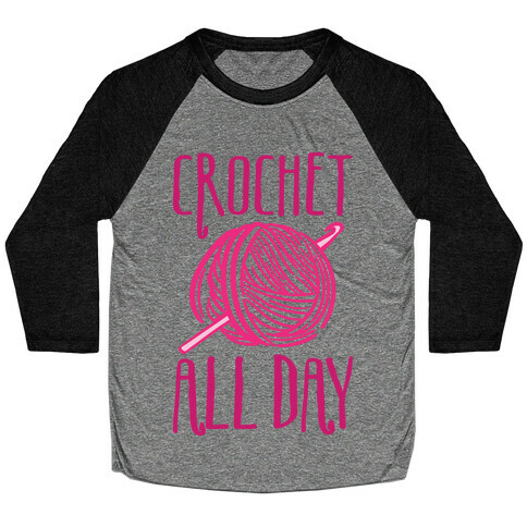 Crochet All Day Baseball Tee