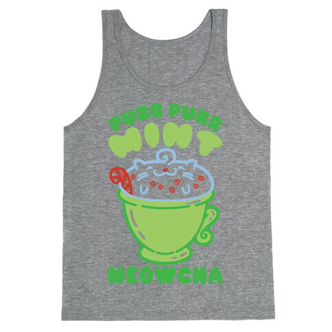 Purr Purr Mint Meowcha Tank Top