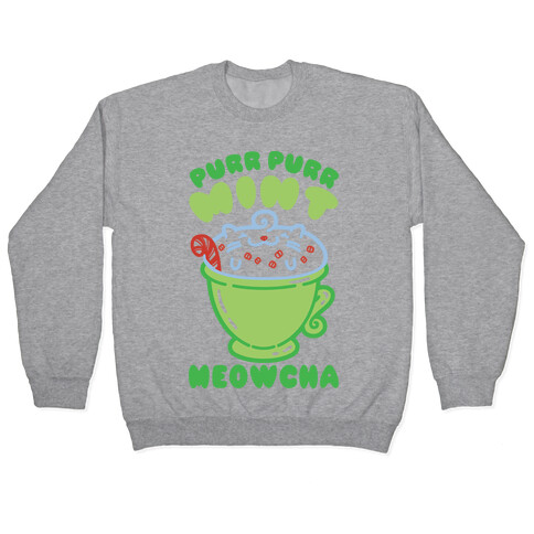Purr Purr Mint Meowcha Pullover