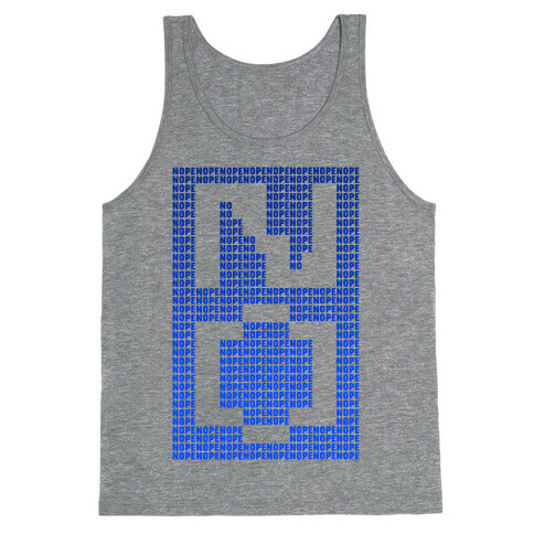 Nope Ascii Art Tank Top