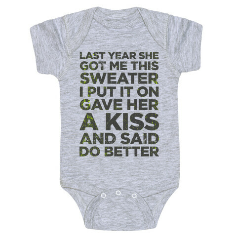Birthday Sweater (Greatest Gift You Can Give) Baby One-Piece