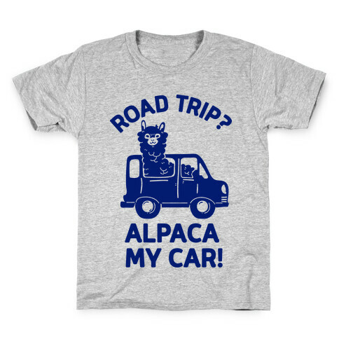 Road Trip? Alpaca My Car! Kids T-Shirt