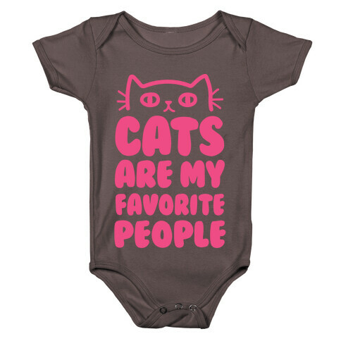 Cats Are My Favorite People Baby One-Piece